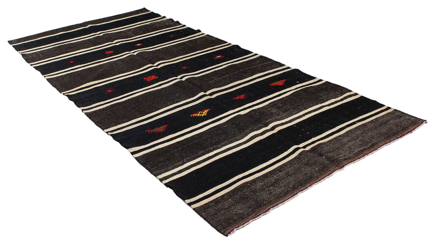 Brown Area Rug, Turkish Kilim Rug Long Wide, Handmade Vintage Kilim rug ,Entryway Kilim Rug ,Turkish Vintage Kilim rug, Floor rug,4785