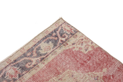 3x12 Pink Rug Runner, Turkish Runner ,Oushak Runner ,Handmade Floral Carpet Runner, Kitchen Decor ,Hallway Rug ,4443