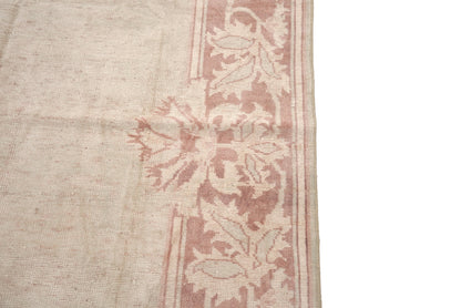 5x8 Floral Beige Oushak Vintage Turkish Rug, Wool Handmade Rug, Carpet rug, Luxury rug, Home Decor, Living room, Nursery Rug,4295