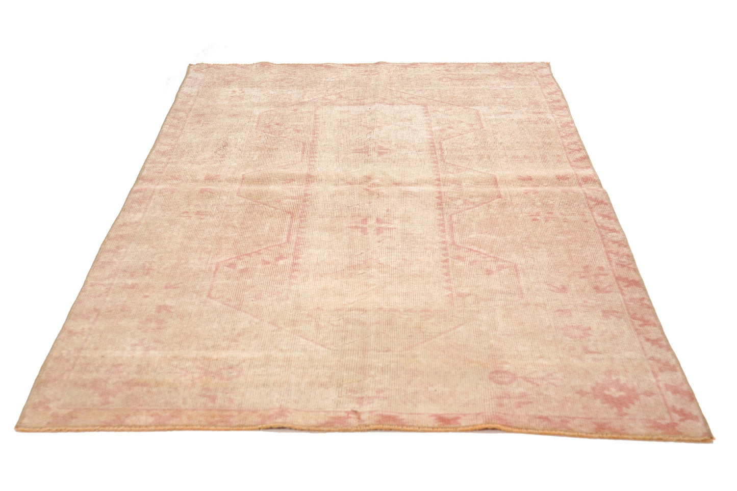 4x6 Faded Beige Carpet Rug ,Turkish Vintage Oushak Rug, Farmhouse Decor, Bedroom Rug, Nursery Rug, TURKİSH RUG 4x6, 4539