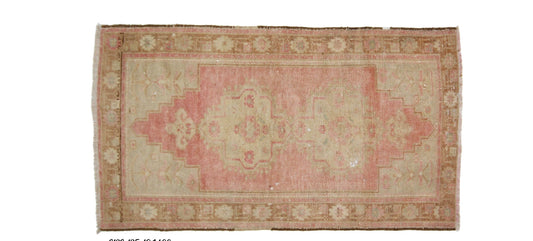 3x6 Rug, Pink Oushak Rug, Vintage Rug, Turkish Rug , Bohemian Decor, Carpet Rug, Nursery rug, Eclectic decor ,Wool Rug, 6186