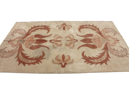 4x7 Oushak Rug, Turkish Rug Handmade, Area Vintage Rug , Carpet Rug ,Bedroom Rug , Eclectic Decor, 4346