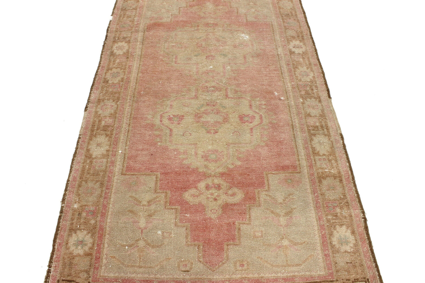3x6 Rug, Pink Oushak Rug, Vintage Rug, Turkish Rug , Bohemian Decor, Carpet Rug, Nursery rug, Eclectic decor ,Wool Rug, 6186