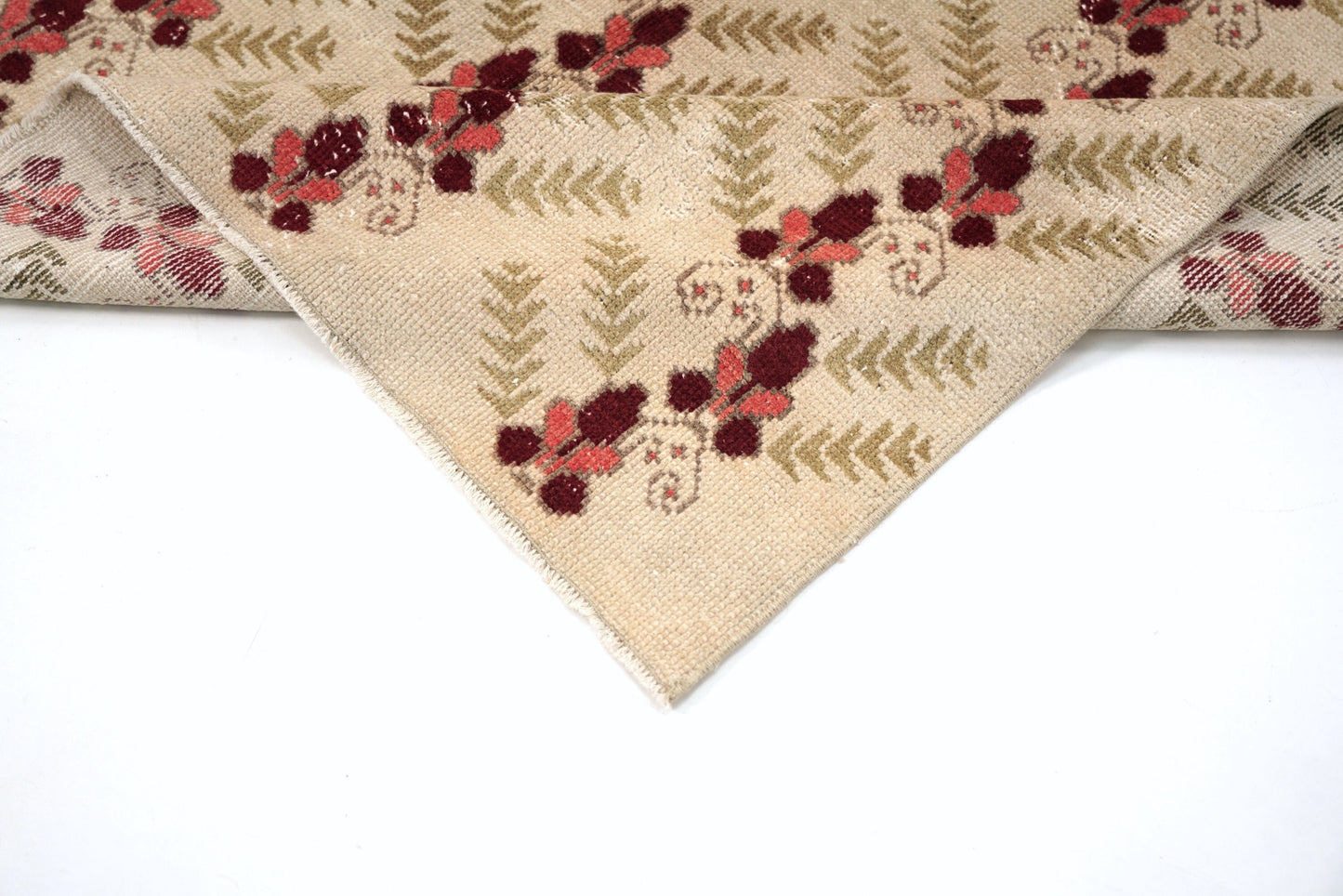 5x8 Turkish Rug, Oushak Rug Beige, Vintage Rug Carpet, Area Rug , Floral rug, Eclectic rug, Ethnic rug ,Bohemian rug, Farmhouse Decor, 4090
