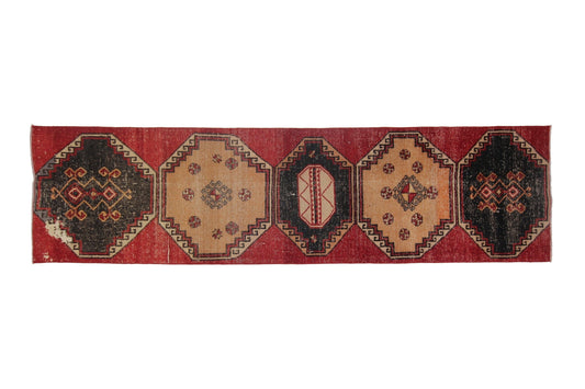 Rug Runner Red, 3x13 ,Turkish Runner Rug ,Vintage Runner Oushak, Turkish Carpet Runner, Corridor Rug ,Runner Rug, Kitchen rug, 4791