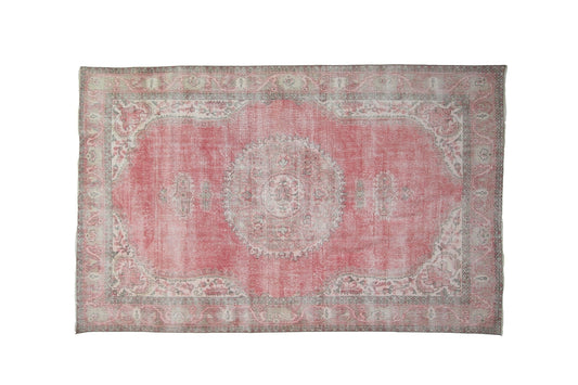 Boho Red Area Vintage rug, 7x11 Turkish rug,7x11 Oushak rug ,Handmade rug, Turkish Carpet, Floor rug,8039