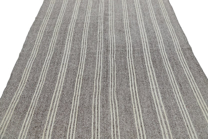 Turkish Rug, Kilim Rug, Area rug, Gray rug, Striped rug, Vintage Kilim Rug, Living room rug ,5x8 Kilim rug, Handmade rug, Contemporary, 8099