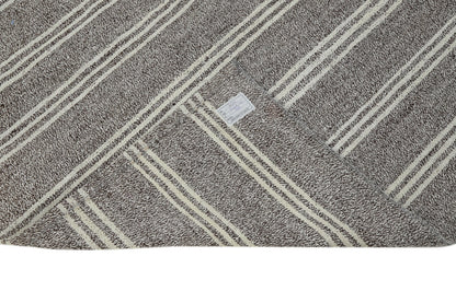 Turkish Rug, Kilim Rug, Area rug, Gray rug, Striped rug, Vintage Kilim Rug, Living room rug ,5x8 Kilim rug, Handmade rug, Contemporary, 8099