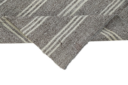 Turkish Rug, Kilim Rug, Area rug, Gray rug, Striped rug, Vintage Kilim Rug, Living room rug ,5x8 Kilim rug, Handmade rug, Contemporary, 8099