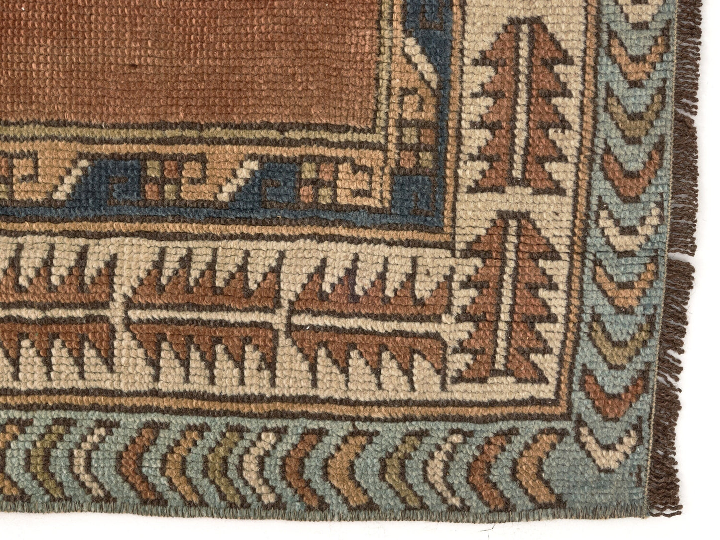 Small Vintage Rug ,Geometric Anatolia Rug ,Oushak Rug ,Small Carpet Rug ,Antique Rug ,Neutral Rug ,Handmade Rug ,Turkish Rug ,9612