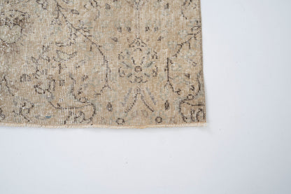 Handmade Turkish Rug, Wool Beige Area Carpet rug, 4x7 Rug, Vintage Oushak Rug, Floor Rug, Faded rug, Office rug, Unique rug, 9646