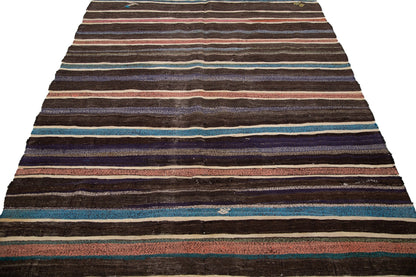 6x9 Handmade Rare find Kilim rug, 6x9 ,Turkish Vintage Kilim Rug ,Area Unique Living room rug ,7763