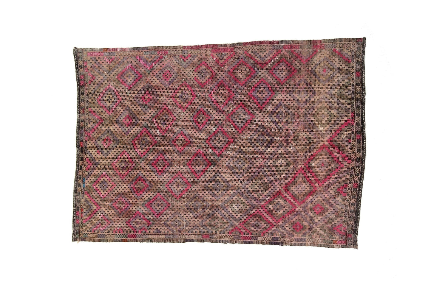 Pink Kilim Rug, Area Bohemian Kilim Rug, Vintage Kilim Rug, Eclectic rug, 6x9 Kilim Rug, Living room rug, Bedroom, Kid room rug ,3212