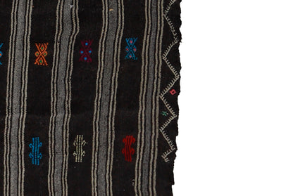 Vintage Kilim, Turkish kilim, Brown Kilim rug, Kilim rug 7x11,Handmade Goat hair Area rug,Bohemian rug,Floor rug,Kilim,7152