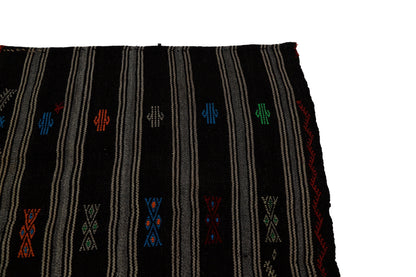 Vintage Kilim, Turkish kilim, Brown Kilim rug, Kilim rug 7x11,Handmade Goat hair Area rug,Bohemian rug,Floor rug,Kilim,7152