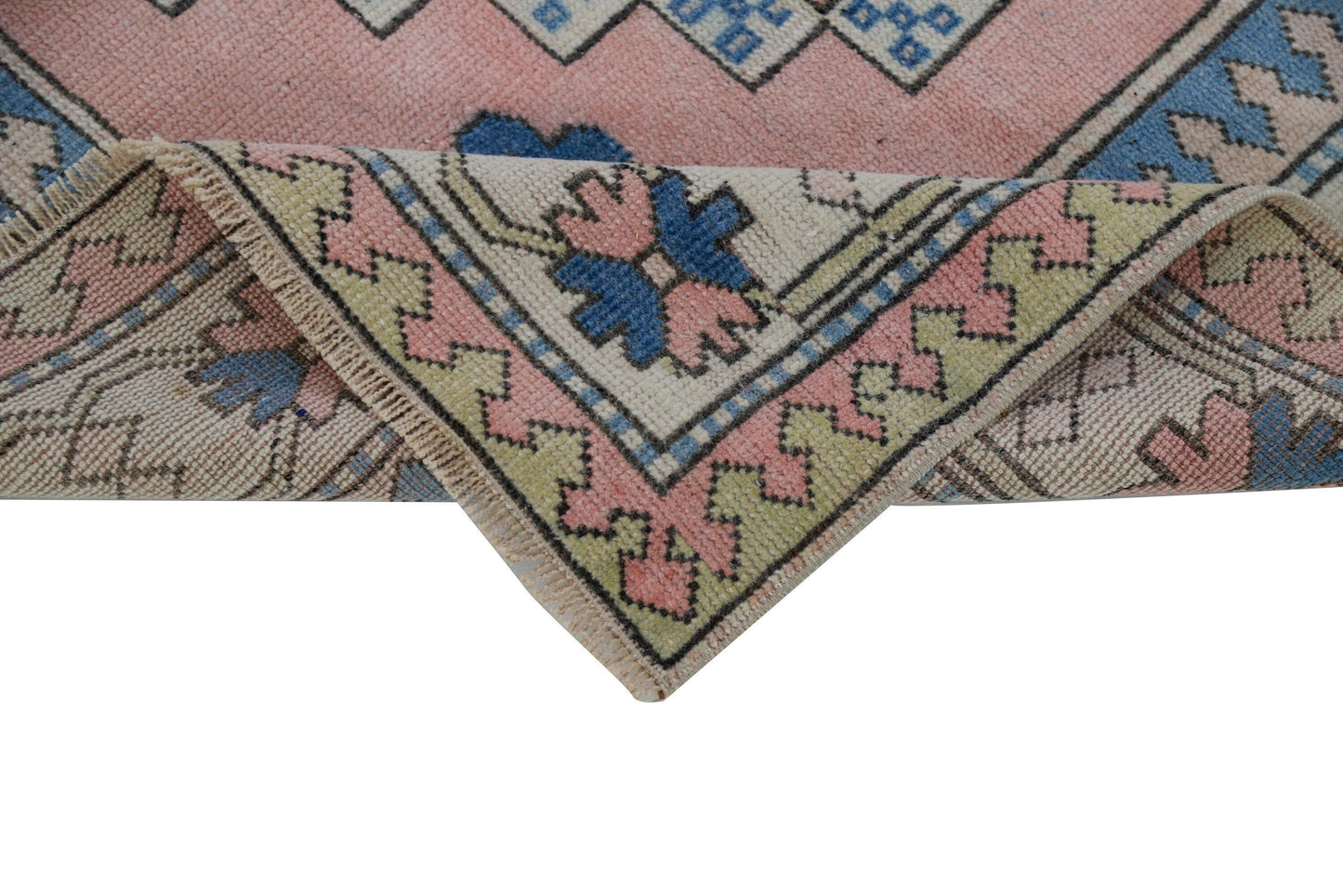 Geometric Turkish rug, Oushak rug, Vintage rug, Boho rug, Handmade rug, Area rug, Carpet rug, 6x8 Turkish rug,Eclectic rug,Nursery rug, 7285