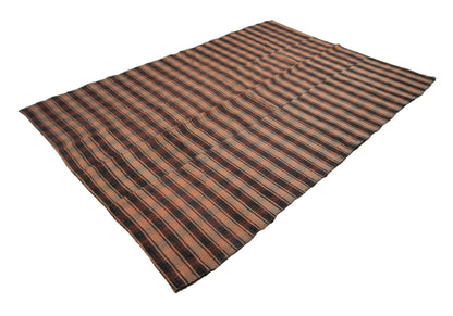 Plaid Primitive Kilim rug, 6x9 Kilim rug, Handmade One of a kind Area rug, Vintage Floor rug, Turkey rug, Rustic rug, Anatolia rug,5513