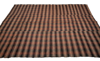 Plaid Primitive Kilim rug, 6x9 Kilim rug, Handmade One of a kind Area rug, Vintage Floor rug, Turkey rug, Rustic rug, Anatolia rug,5513