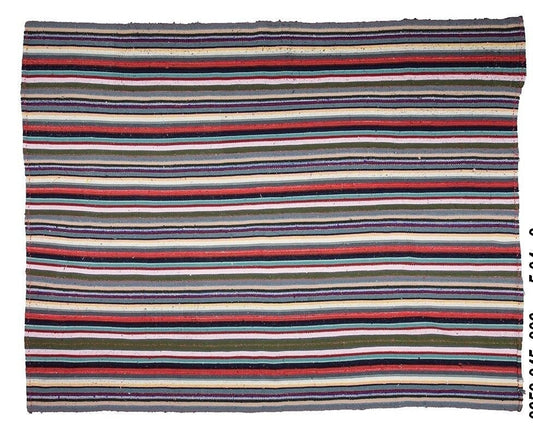 Vintage Turkish Rainbow Kilim rug ,Turkish Vintage Area Kilim rug 6x10, Coastal decor, Living room rug,2652