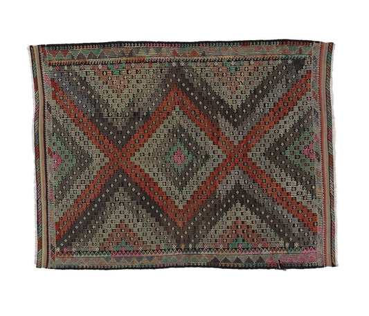 Distressed Kilim rug, 6x8 Kilim rug, Turkish Vintage Kilim rug, Antique rug, Unique rug ,Handmade rug, Rustic decor, Living room, 8178