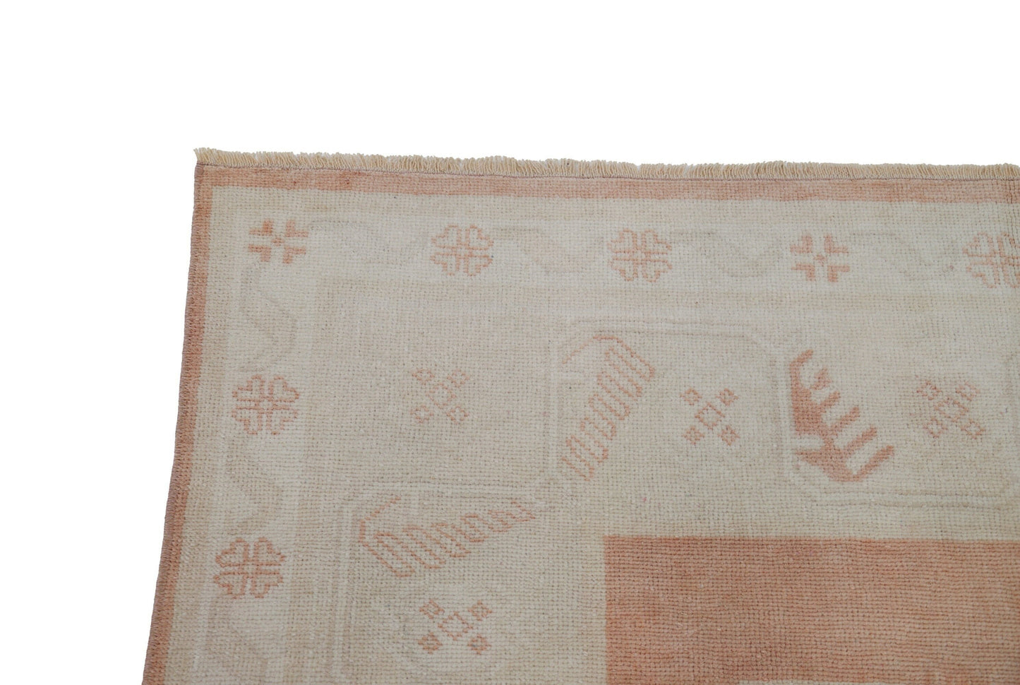 5x8 Vintage Beige Floral Rug, Handmade Area Wool Carpet Rug, One of a kind rug , Anatolia Rug, Bedroom ,Office, Rug,7084