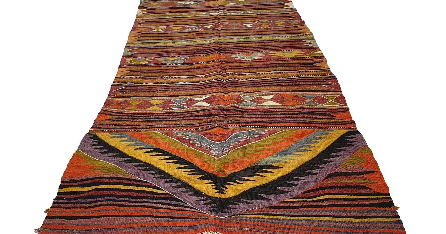 Unique Turkish Kilim rug, Vintage Kilim Area rug, Home decor, Floor rug, Flat weave rug, Entryway rug, One of a kind rug, Geometric rug,2935