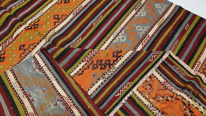 Kilim rug old, Vintage Kilim Rug, Kilim rug, Turkish Kilim rug 7x10, Country decor, Living room, One-of-a-kind, Kilim rug Area, Etsy rug,518