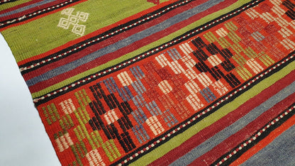 Bohemian Orient Kilim rug ,Anatolia Turkish Kilim rug, Vintage Kilim rug 6x8, Unique rug ,Living room rug, Ethnic rug ,Turkey rug, 543