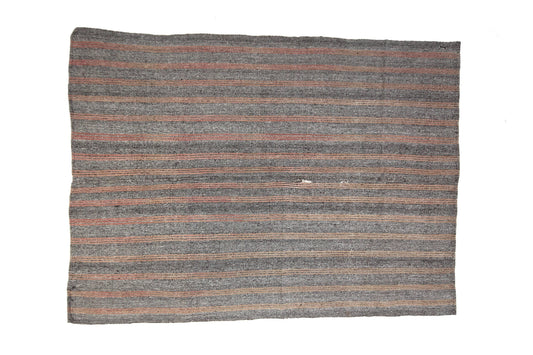 Vintage Kilim Gray Rug, Turkish Kilim Rug Striped, One of a kind Kilim Rug 7x10 ,Handmade rug ,Turkish Kilim Rug, Vintage Rug , 6263