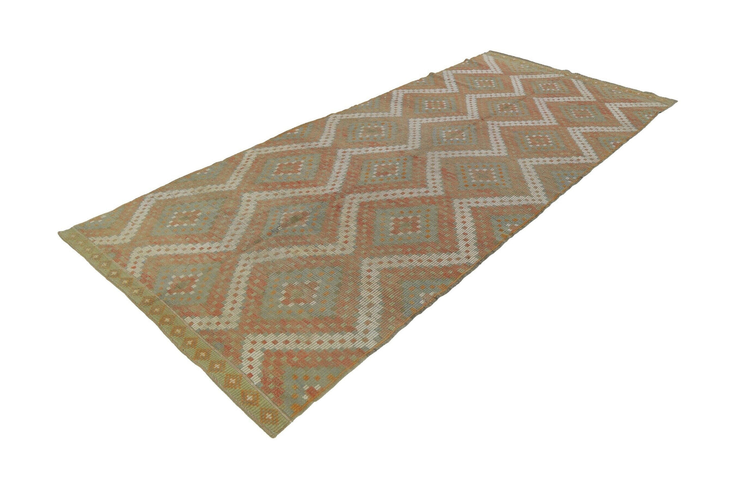 Embroidery Wool Ethnic Kilim rug 6x12 ,Anatolia Handmade Turkish Kilim rug, One of a kind Vintage Area Kilim rug, 8130