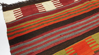Striped Kilim rug,Colorful Kilim rug ,Turkish Kilim, Chic Kilim rug,Vintage Kilim,Oriental rug,One of a kind rug, 2204