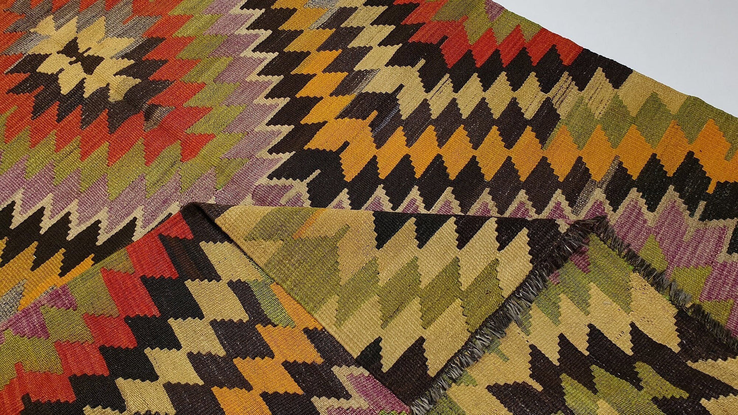 Narrow Kilim rug ,Long Wide rug,Entryway rug, Anatolia Kilim rug ,Bohemian rug, Kitchen rug, Turkish Kilim rug 5x10, Vintage rug,1448