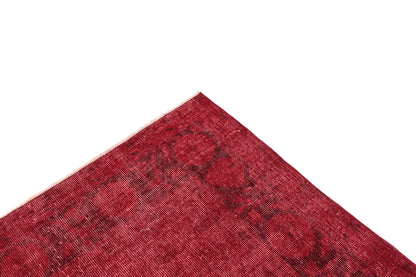 Rug 5x7, Red Vintage Turkish Carpet Rug, Bohemian Rug, Overdyed Rug, Floral Rug, Bedroom Rug, Boho Decor,3337