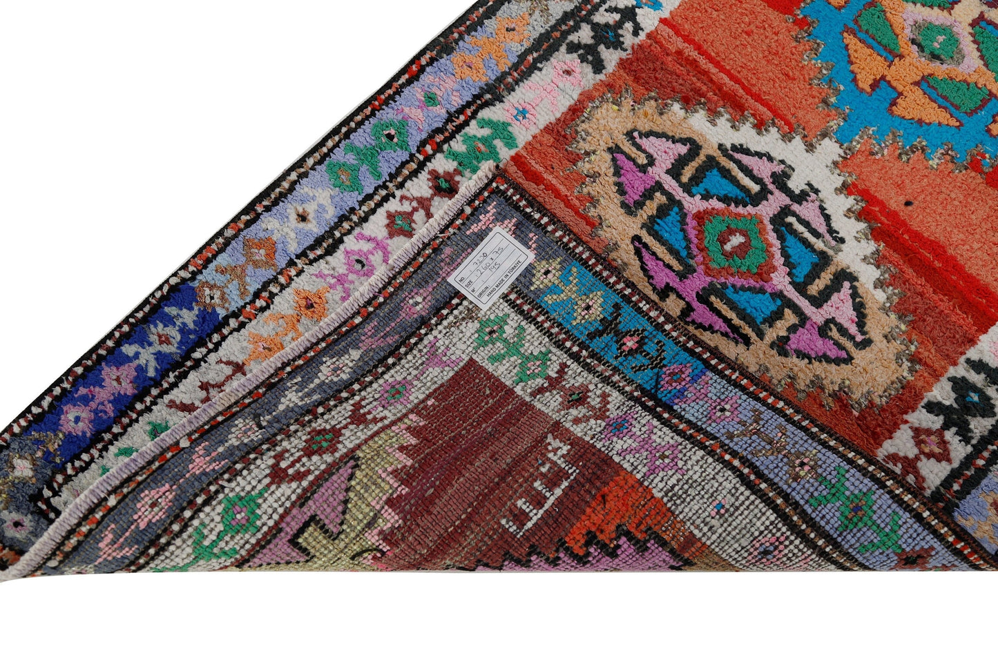 3x9 Runner rug ,Turkish Oushak Vintage Runner Rug, Eclectic Fine Aztec Runner rug, Hallway Boho Kitchen rug, One of a kind, Rug Runner, 7230