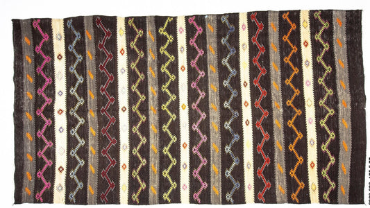 Turkish Kilim Vintage rug, Kilim rug 6x11 , Neutral rug, Unique rug, Ethnic rug, Handmade rug, Embroidery rug, Entryway rug,2029