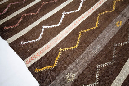 Rustic decor ,Embroidery Kilim rug, Turkish Vintage Kilim rug,Area Rug ,Anatolia Kilim Rug ,Handmade rug, Living room rug, Entryway rug,1265