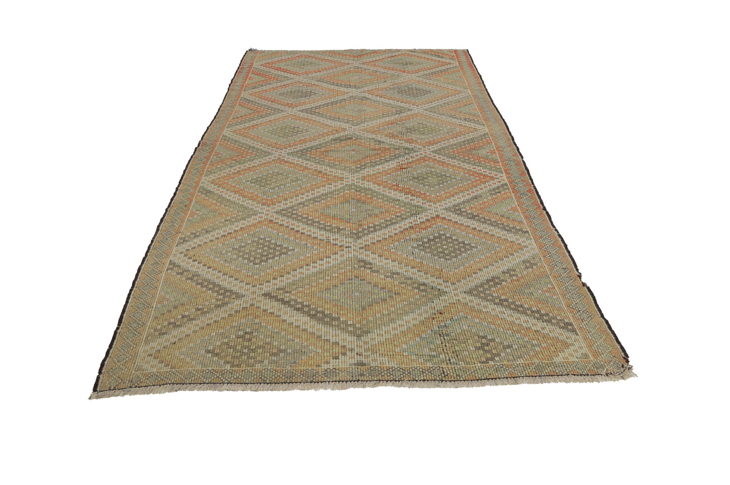 Turkish Kilim rug, Vintage Kilim Rug ,Unique rug, Turkey rug, Embroidery rug, Faded rug ,Muted rug, KİLİM RUG, Farmhouse decor ,8114