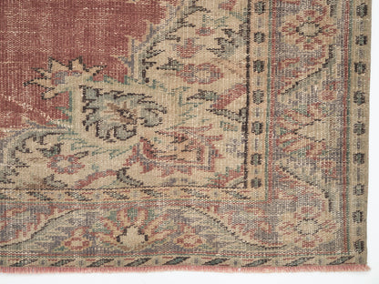 Oushak Area Rug, Turkish Handmade Rug, Vintage Antique Rug, Entryway Rug, Carpet Rug, Anatolia Rug, Bohemian Rug, Turkey Rug, Rug 6x9, 12034