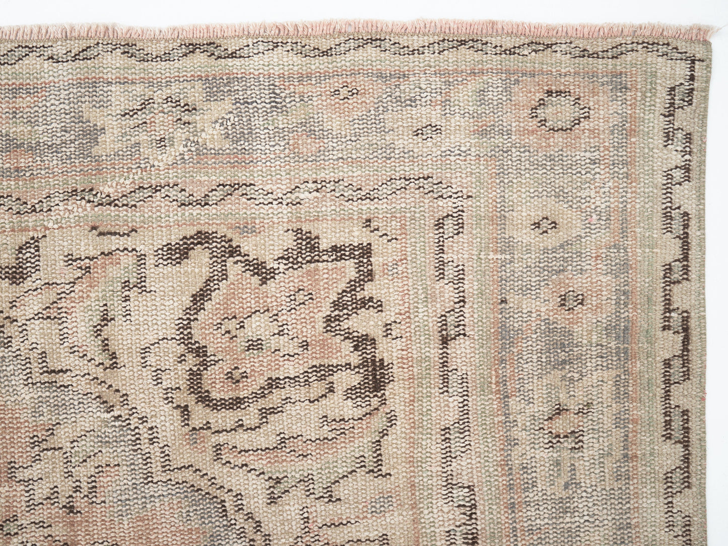 Area Vintage Rug, Turkish Handmade Rug, Neutral Rug, Living Room Rug, Oushak Rug, Scandinavian Rug, Turkey Rug, Rug 6x9, Carpet Rug, 12033