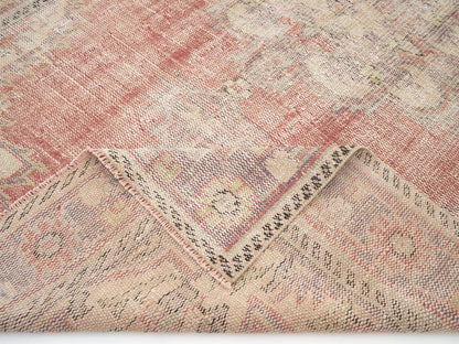 Vintage Oushak Rug, Turkish Handmade Area Rug, Neutral Floor Rug, Anatolia Rug, Living Room Rug, Turkey Rug, Carpet Rug, Rug 6x9, 12015
